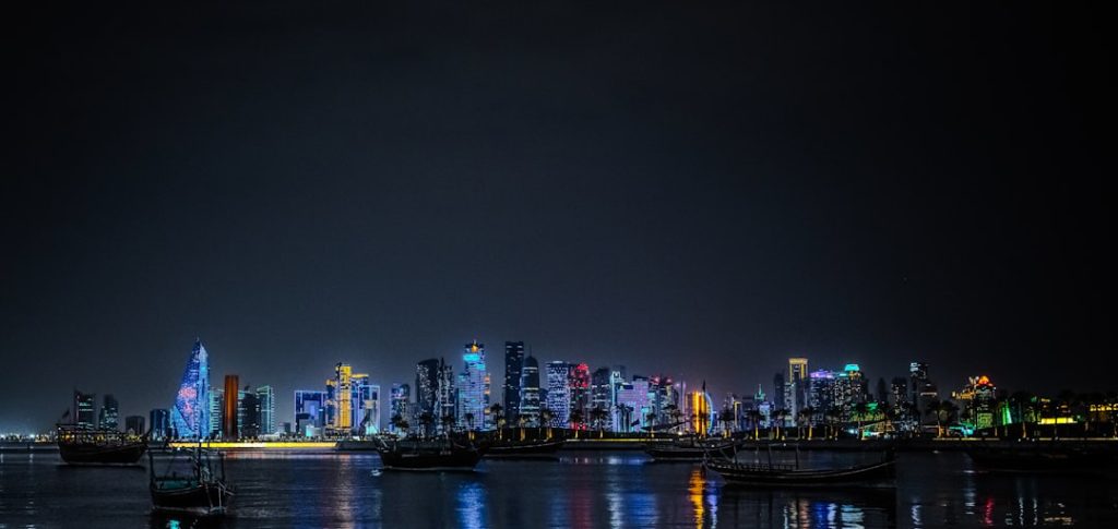 skyline reflections